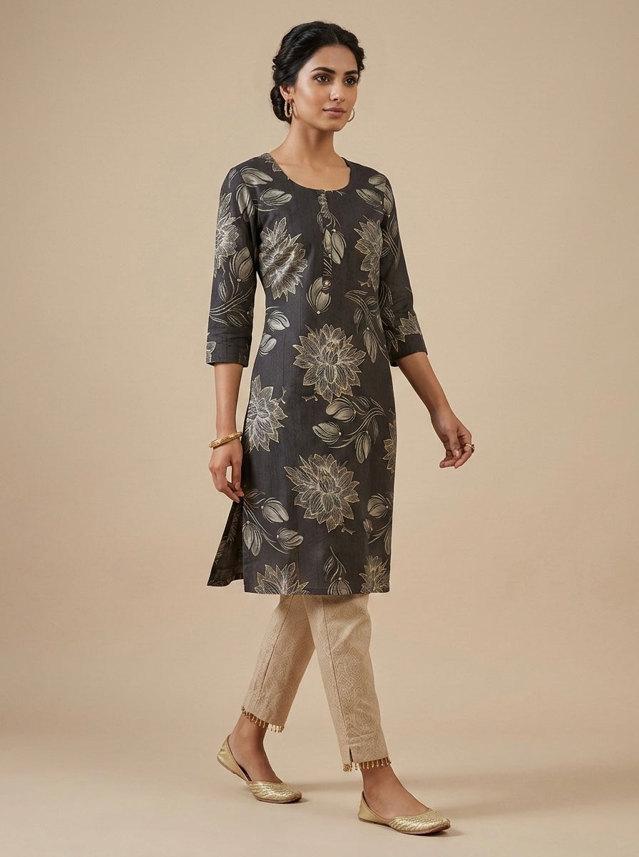 ELEGANT FLORAL TUNIC KURTHI