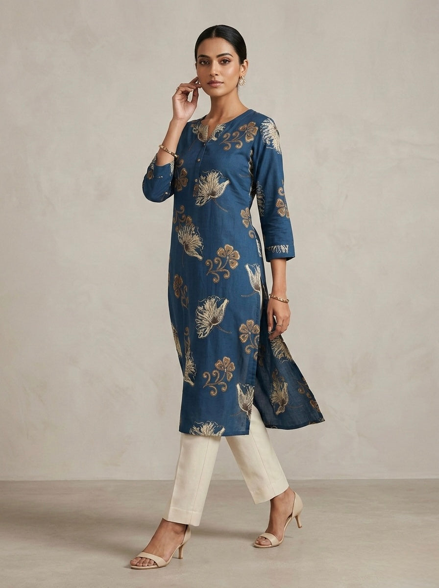 CURATED FLORAL TUNIC KURTHI