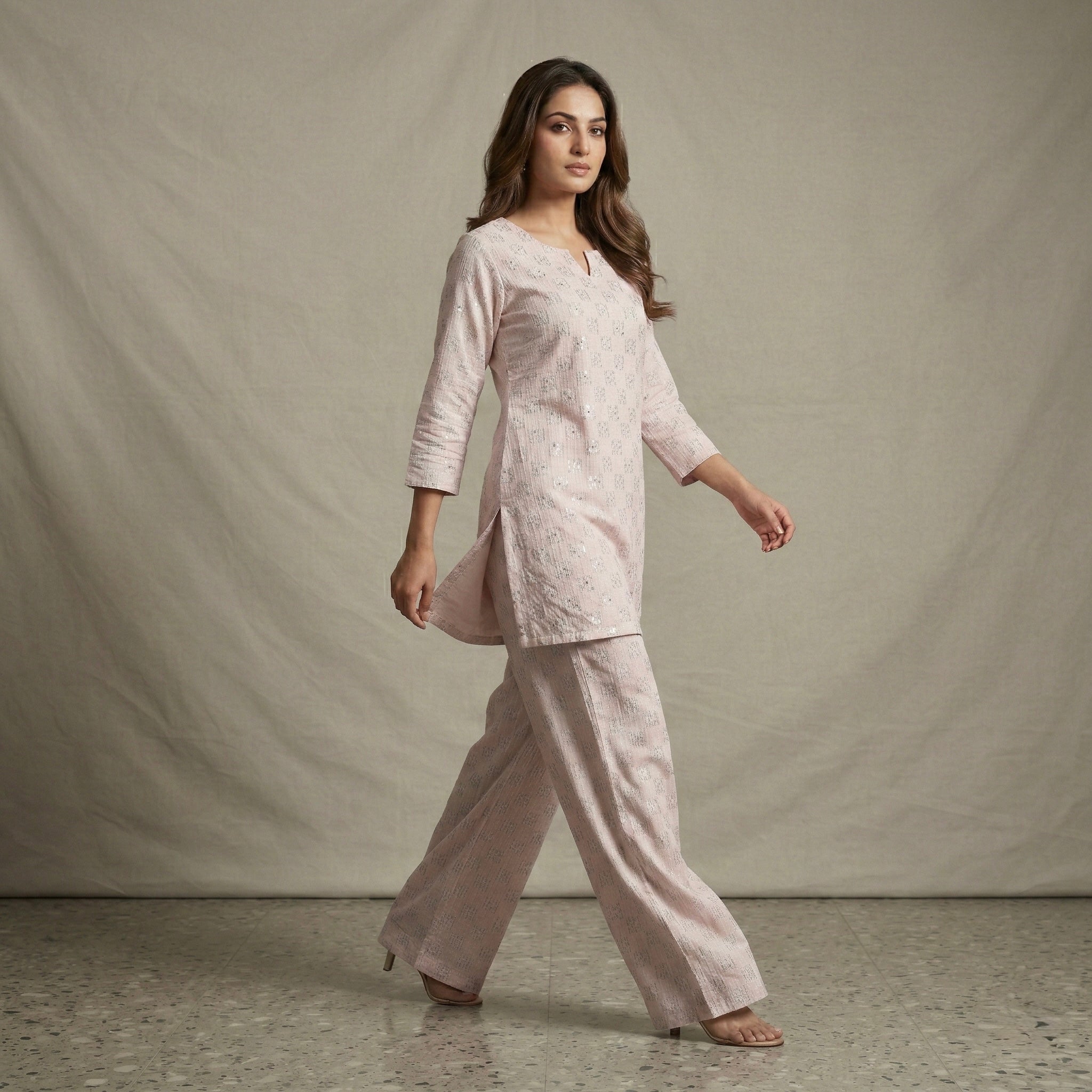 BABY PINK COMFORT COTTON LOUNGE SET