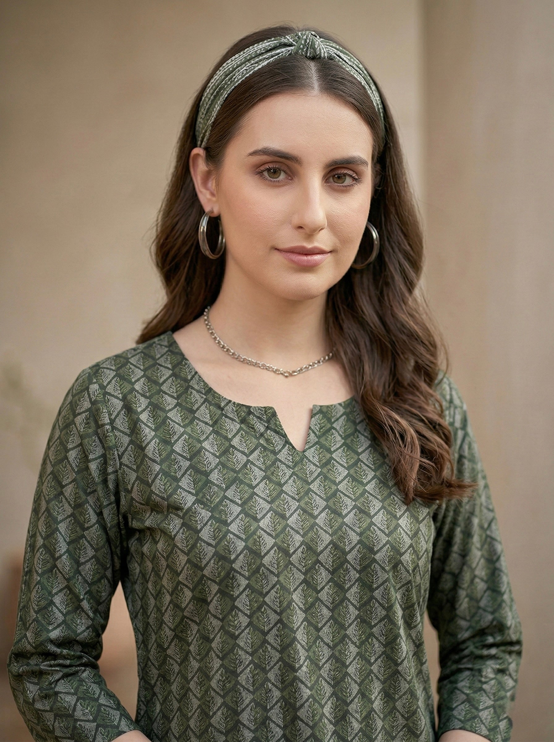 GREEN COMFORT COTTON LOUNGE SET