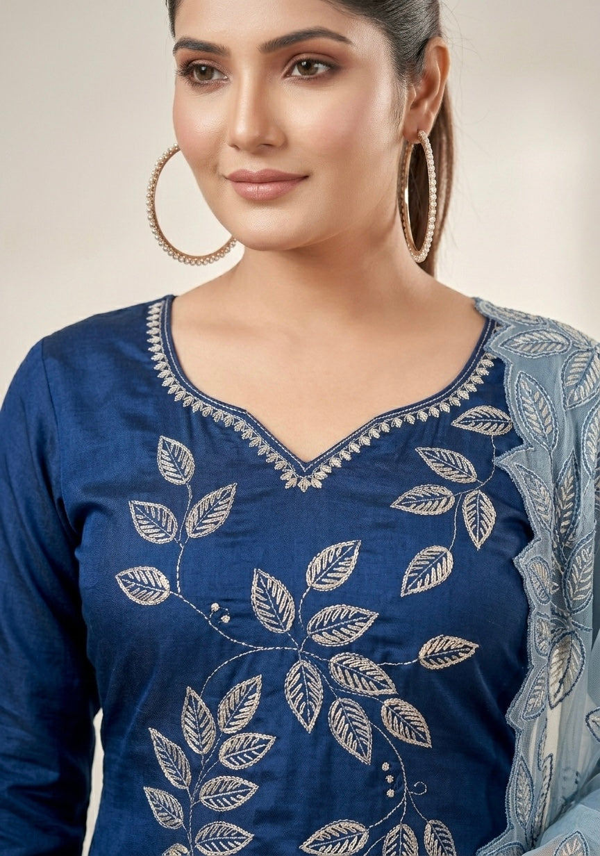 CELESTIAL BLUE KURTI SET