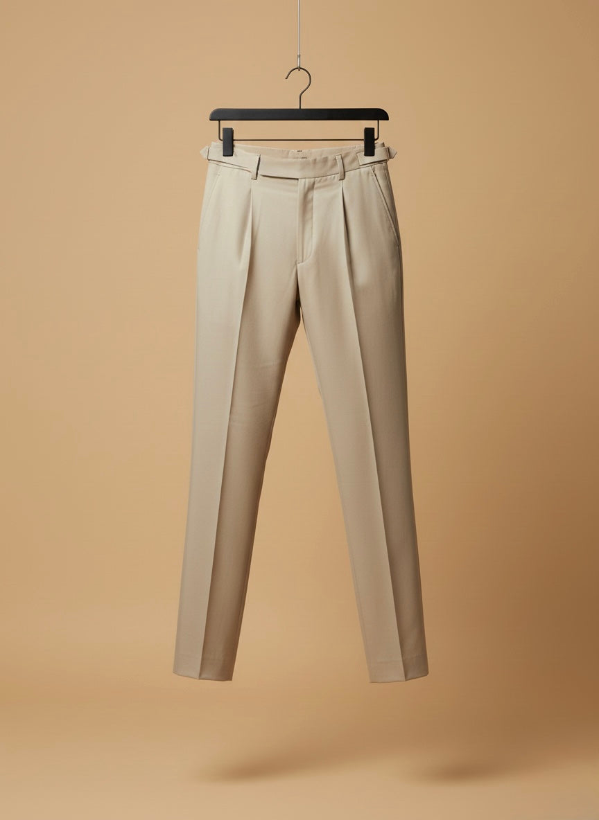 LIGHT TAN BEIGE SLIM FIT PANT