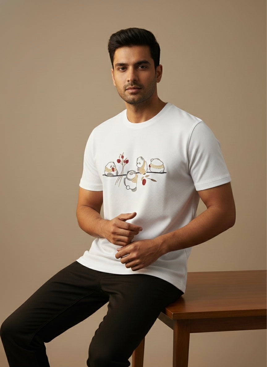 CREWNECK WHITE T-SHIRT