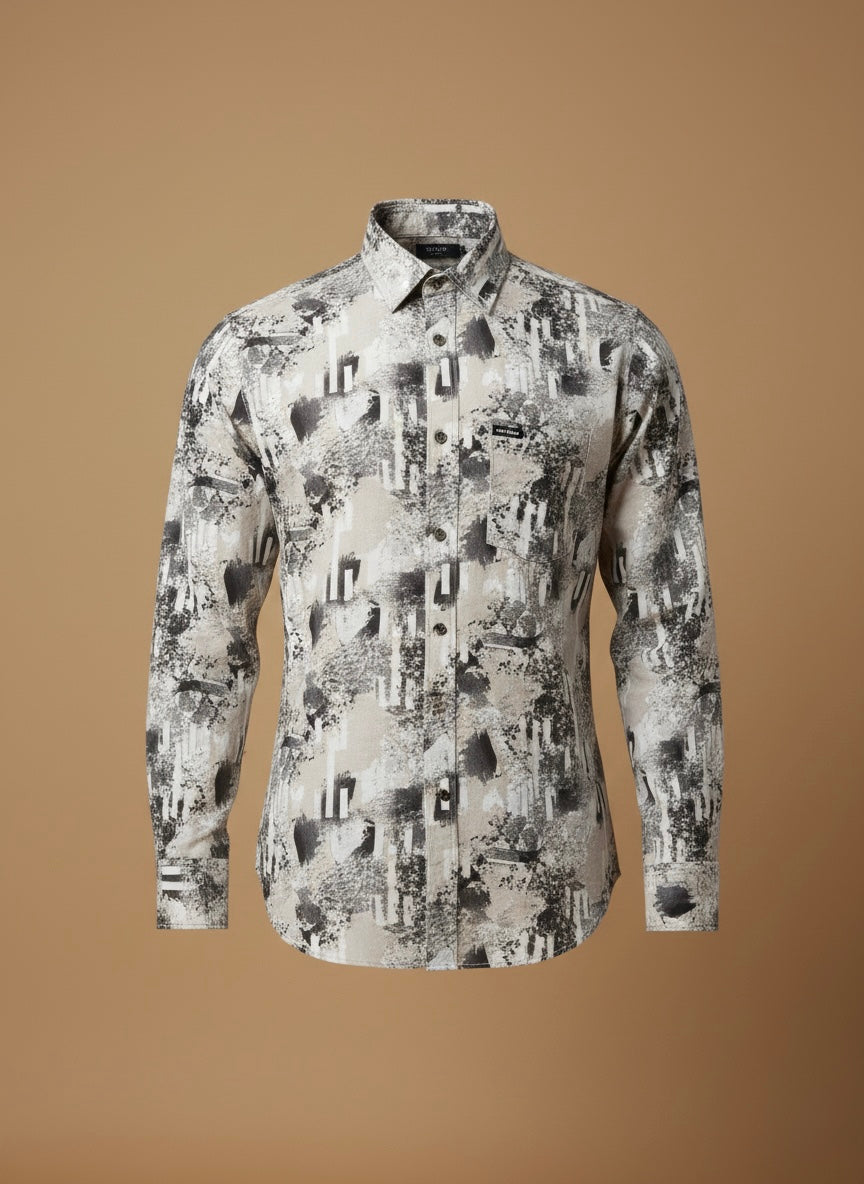 CHARCOAL SKETCH ABSRACT SHIRT