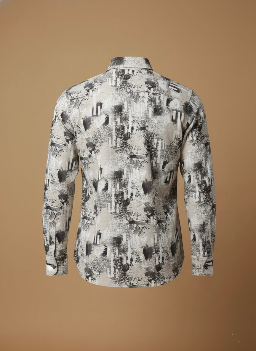 CHARCOAL SKETCH ABSRACT SHIRT
