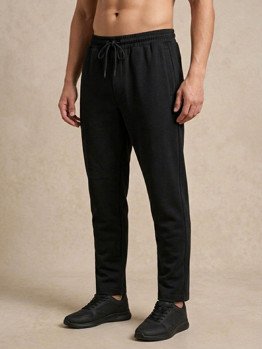 ESSENTIAL CHARCOAL KNIT TRACK PANT