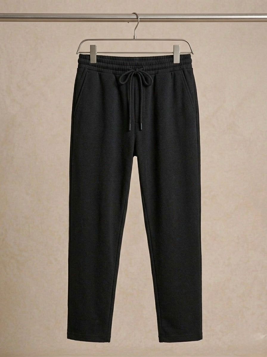 ESSENTIAL CHARCOAL KNIT TRACK PANT
