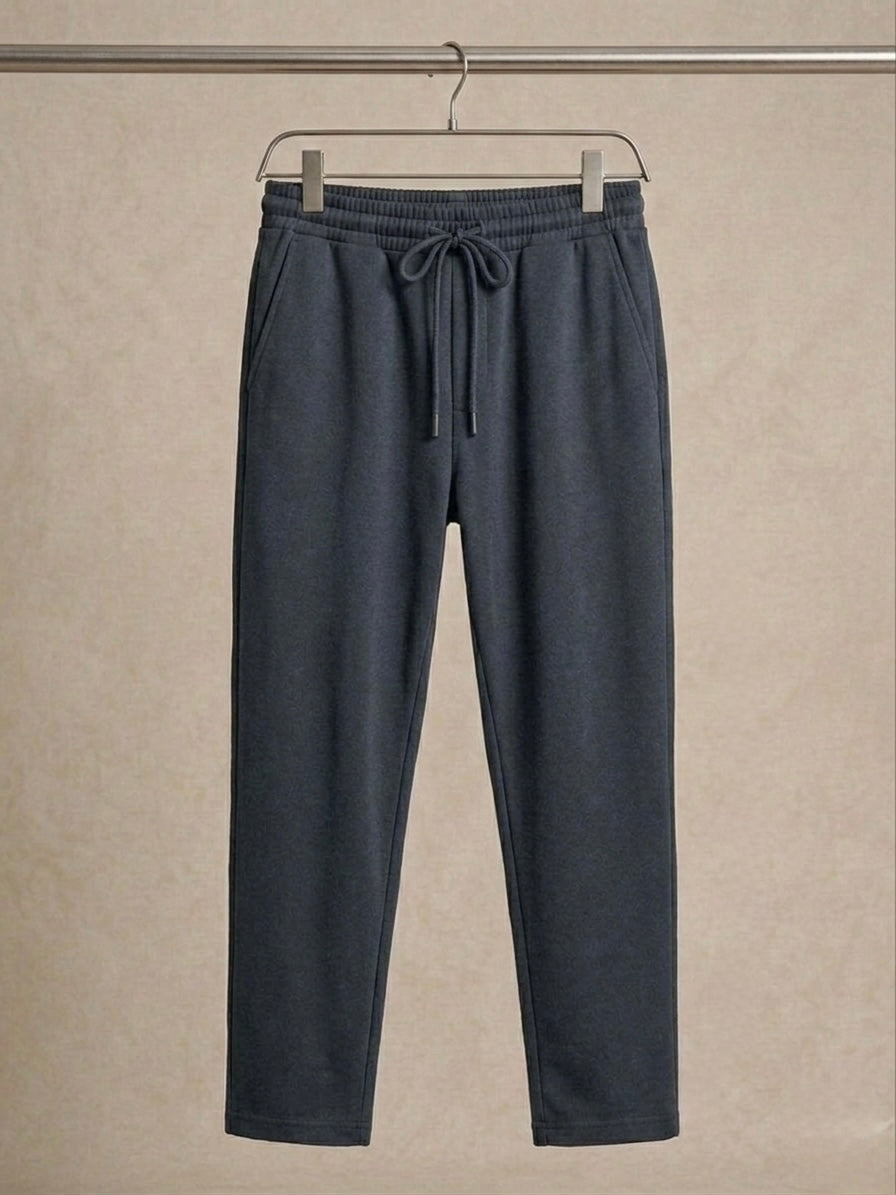 ESSENTIAL HEATHERED GREY TRACK PANT