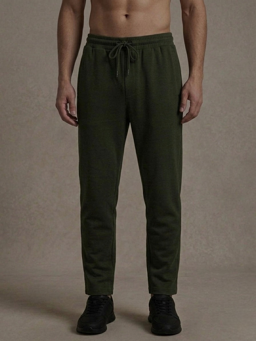 ESSENTIAL MILITARY GREEN TRACK PANT