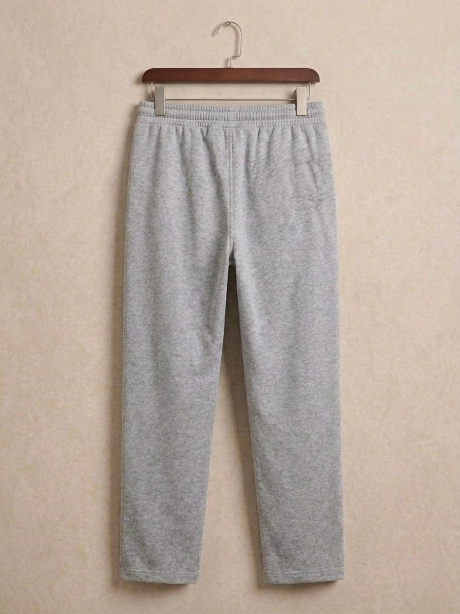 ESSENTIAL LIGHT GREY PINSTRIPE TRACK PANT
