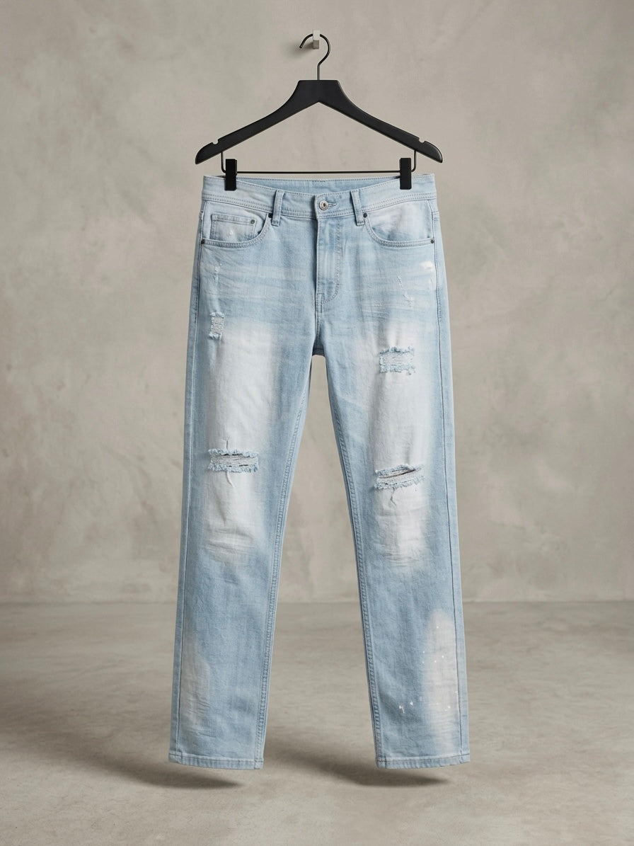 ARCTIC BLEACH DISTRESSED SLIM JEANS