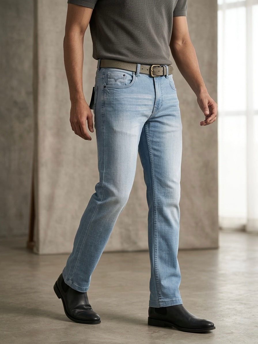 CLOUD MIST STRAIGHT-LEGS JEANS