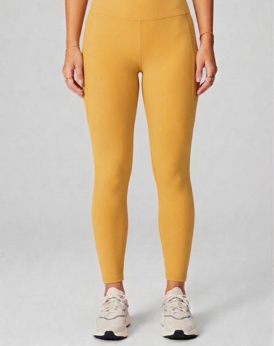 COTTON ANKLE FIT LEGGIN MUSTARD YELLOW