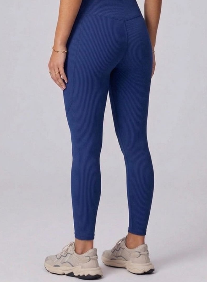 COTTON ANKLE FIT LEGGIN ROYAL BLUE