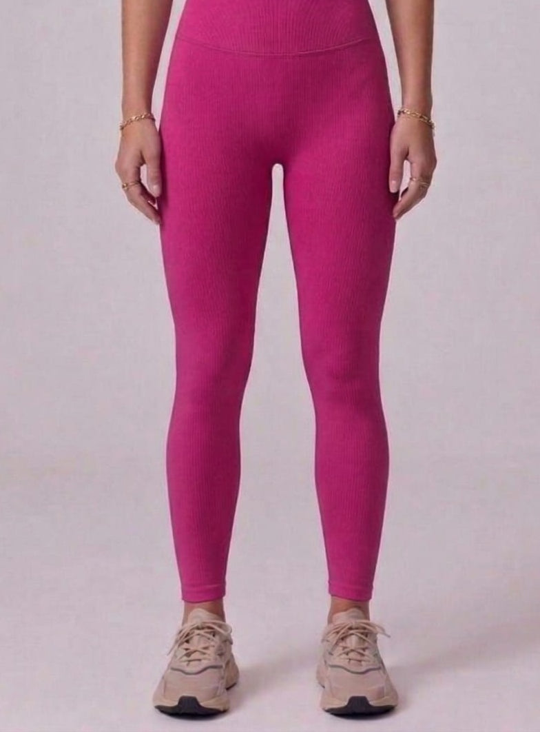 COTTON ANKLE FIT LEGGIN FUSCHIA