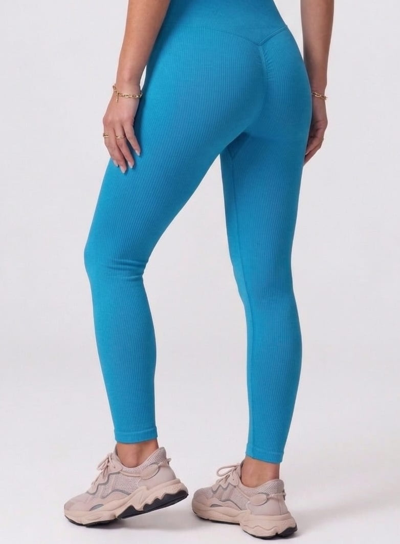 COTTON ANKLE FIT LEGGIN BRIGHT BLUE