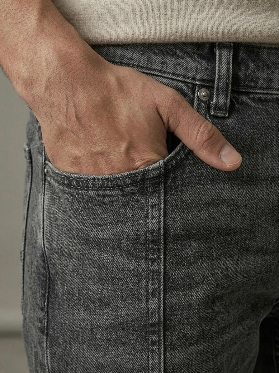 SHADOW CONTOUR GREY DENIM