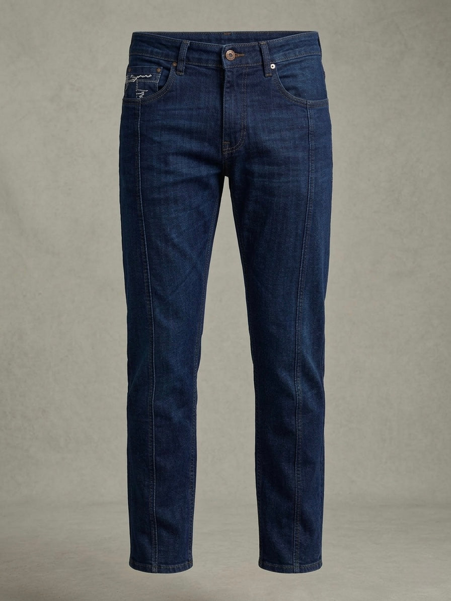 DEEP COBALT CONTOUR DENIM