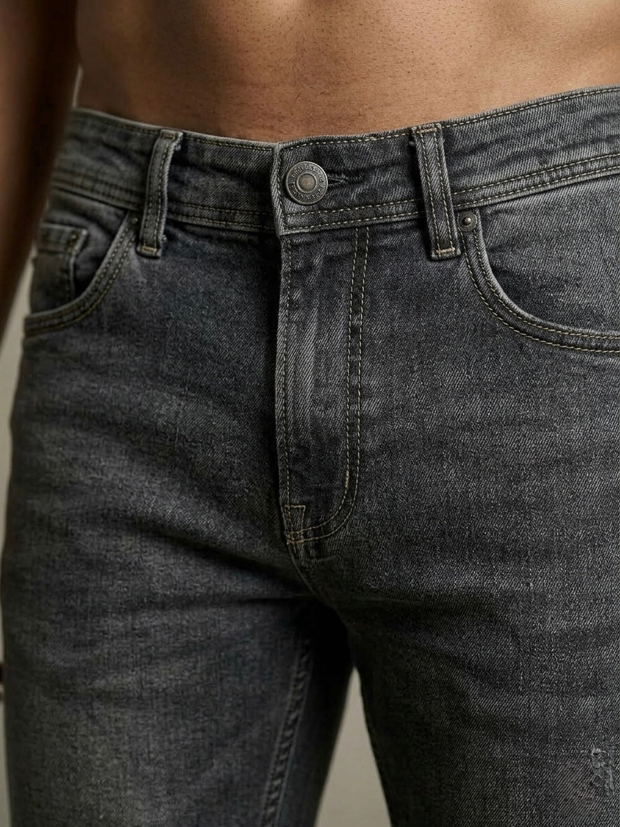 STATIC SLATE ACID-WASH JEANS