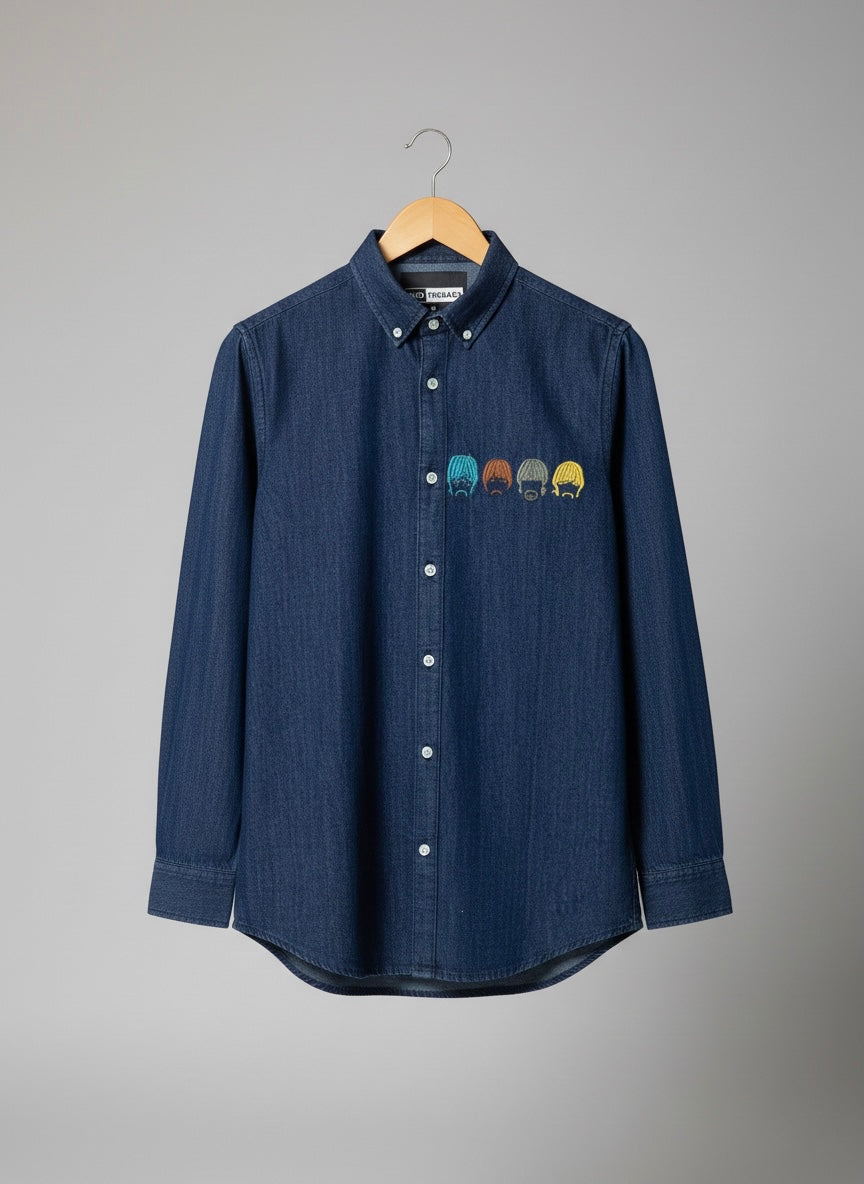 FOUR MENS DENIM SHIRT