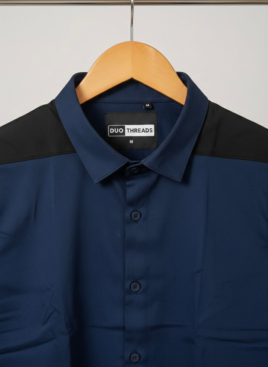 LIQUID NAVY ON BLACK