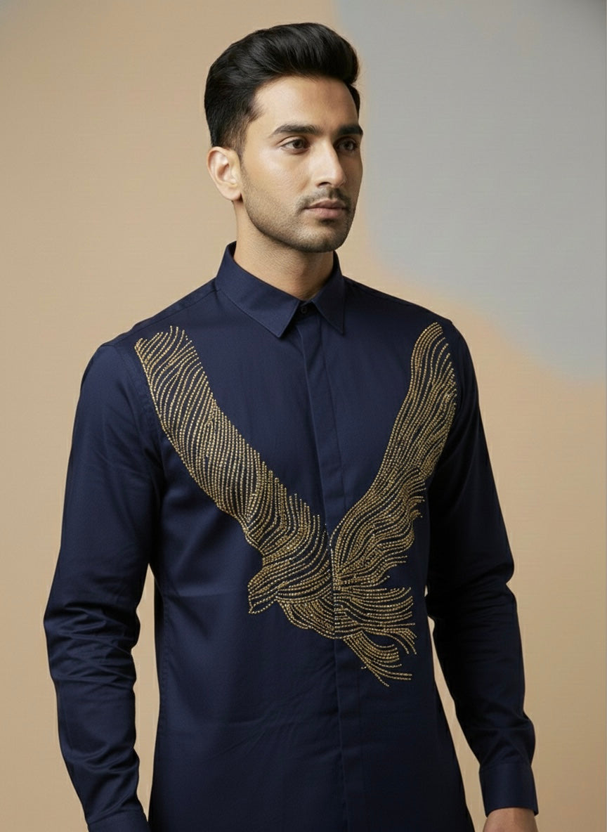 DIAMOND EAGLE ON NAVY