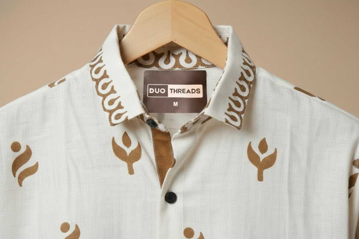 THE OCHRE EARTH LINEN MEAVE SHIRT