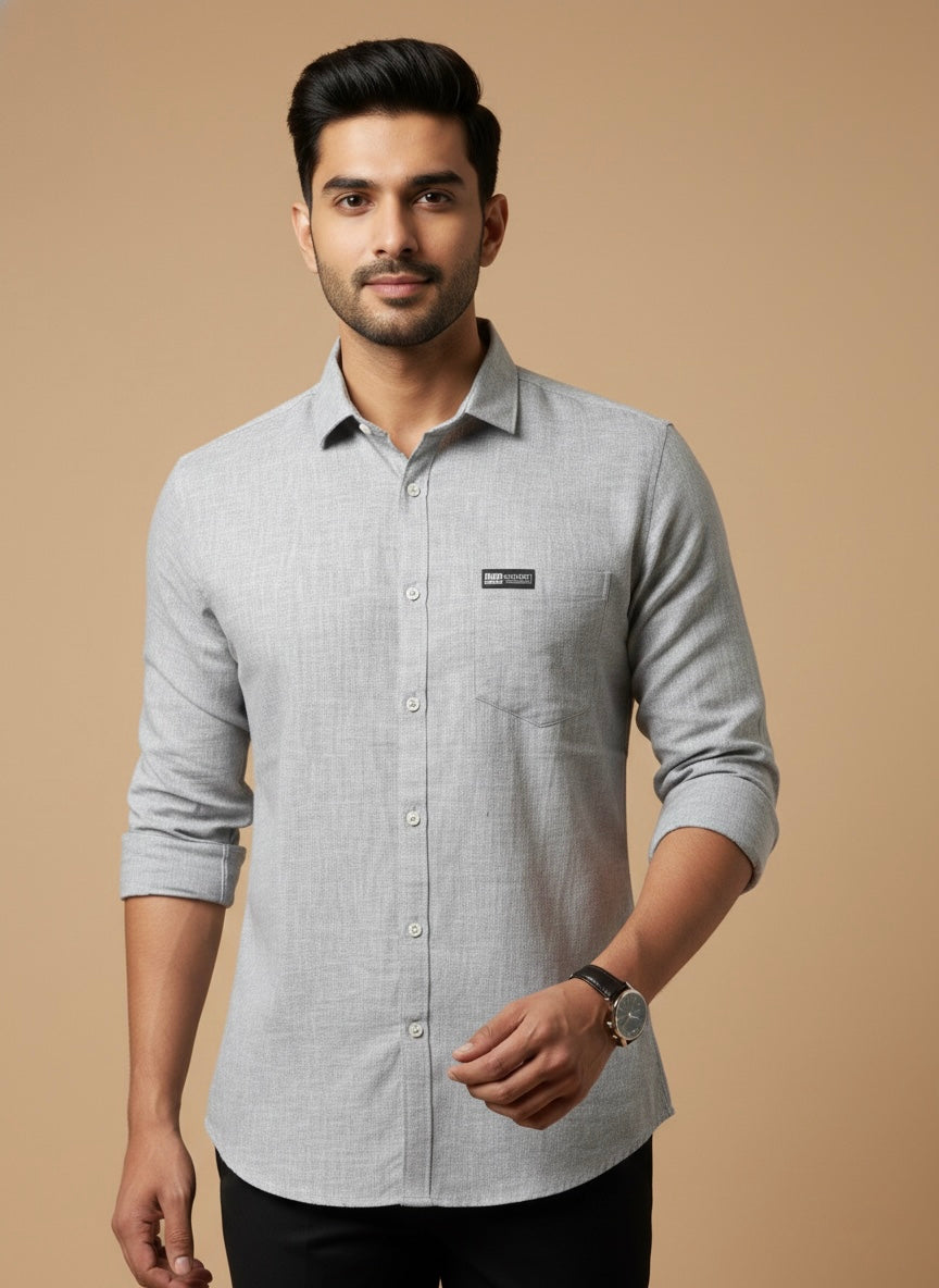 THE GRANITE ESSENTIAL LINEN MEAVE SHIRT