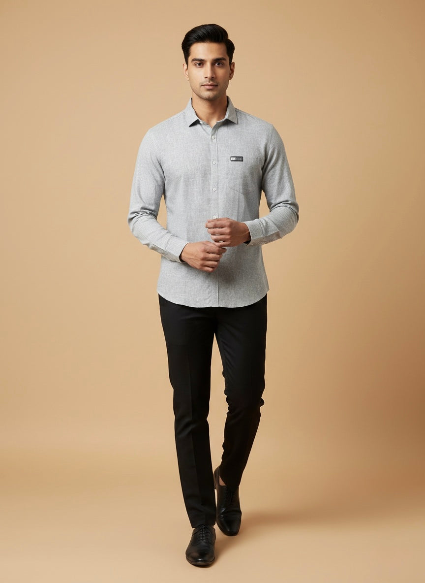 THE GRANITE ESSENTIAL LINEN MEAVE SHIRT