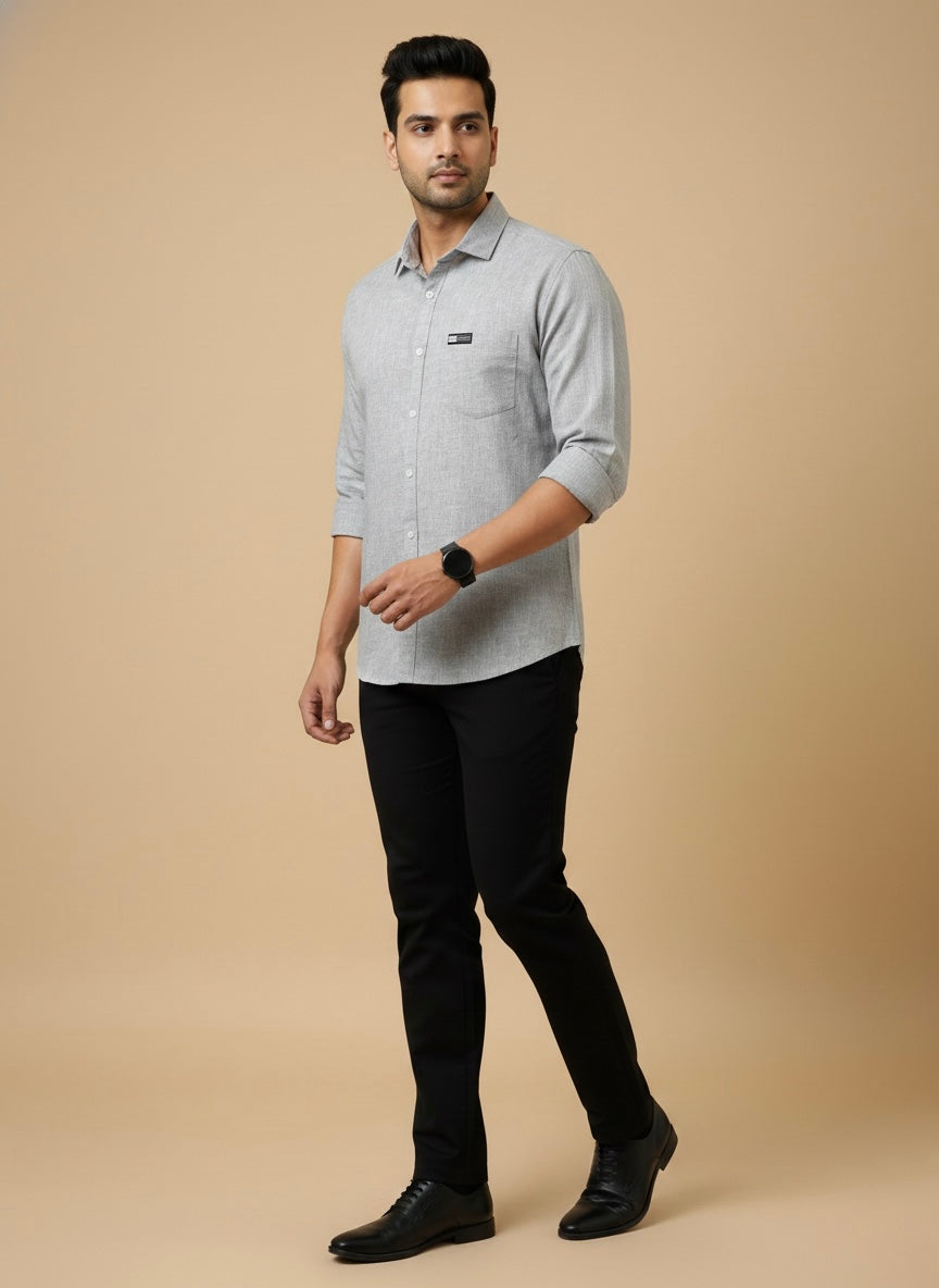 THE GRANITE ESSENTIAL LINEN MEAVE SHIRT